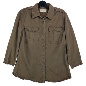 DENIM & SUPPLY Ralph Lauren Shirt Womens Medium Brown Casual Button Up Top